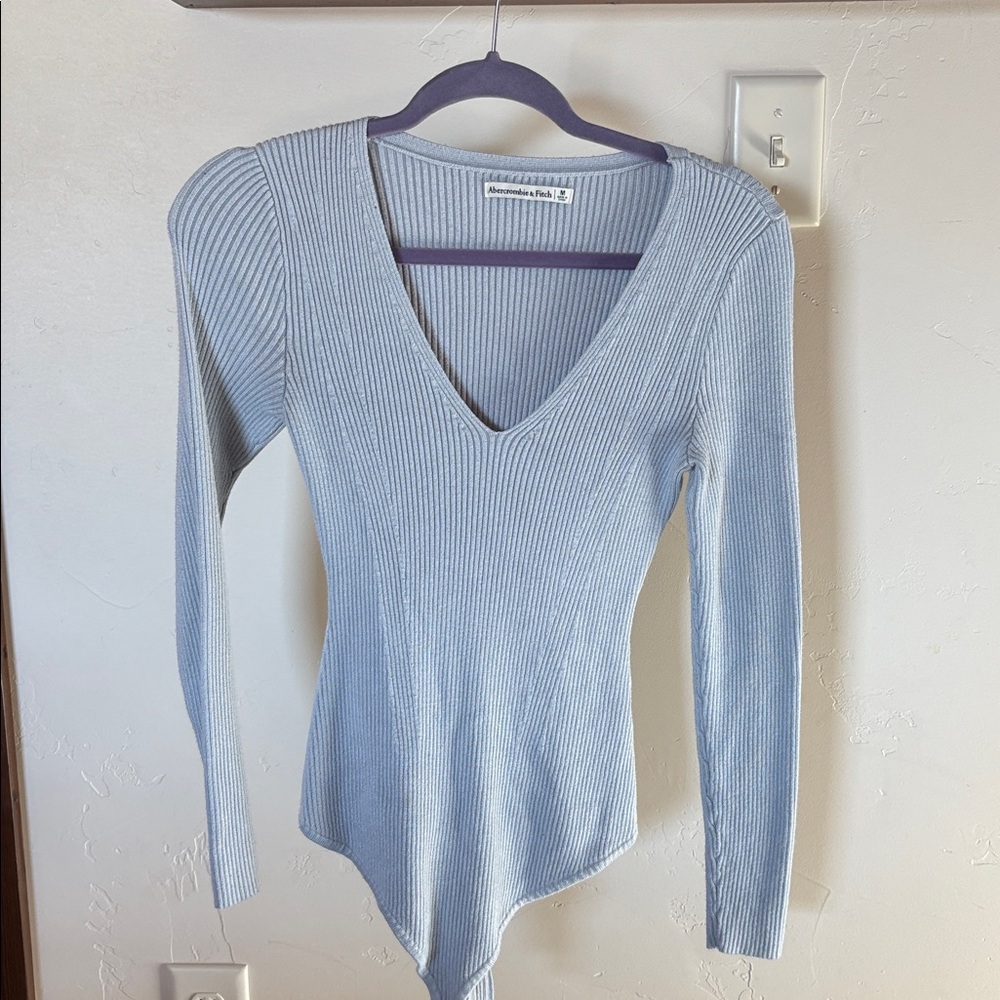 Abercrombie & Fitch Ribbed Sweater Bodysuit
